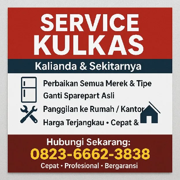 Service Kulkas Kalianda, Tidak Dingin, Kami Solusinya 0823,6662,3838