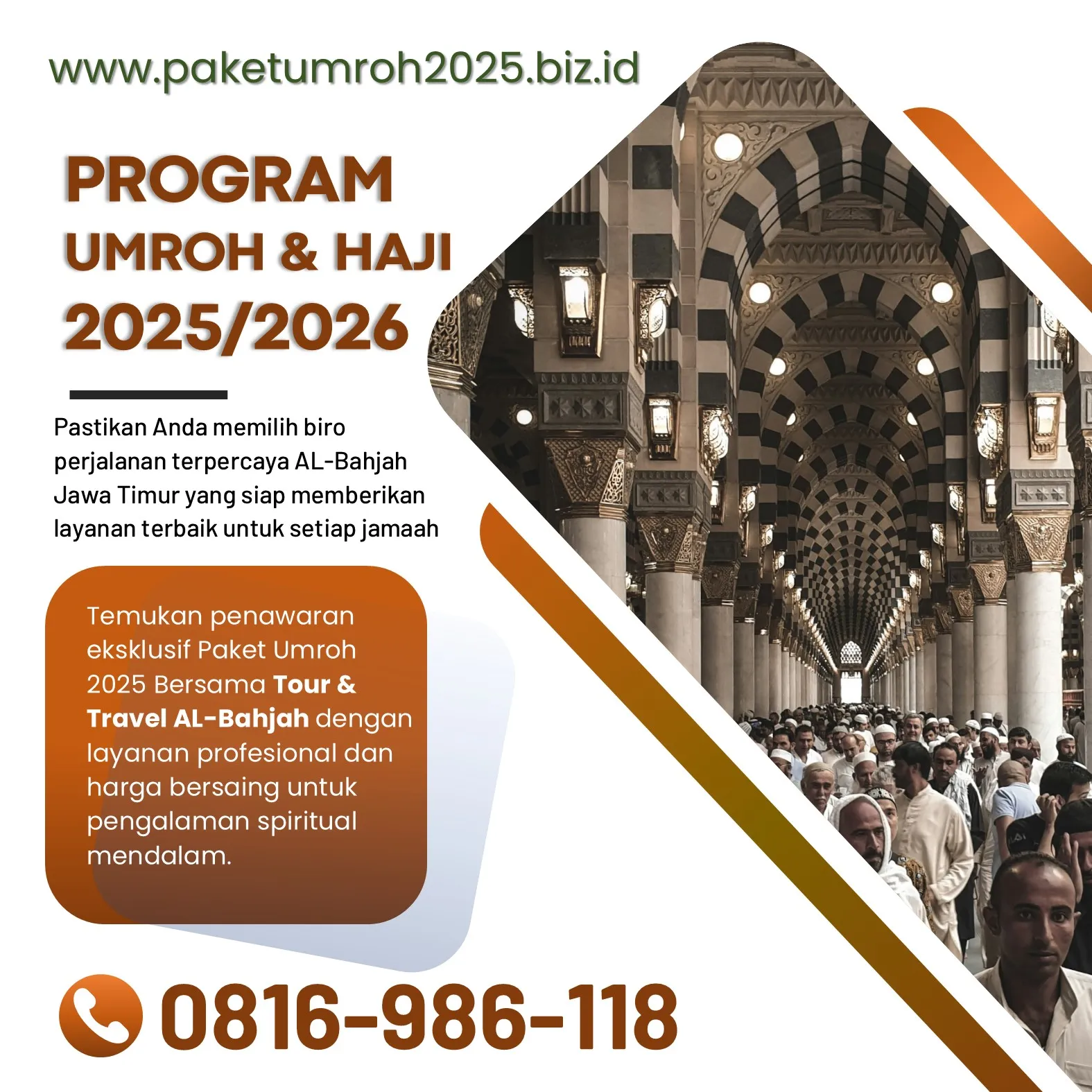 Travel Umroh Akhir Tahun 2025 Kepanjen Malang Bersama AL Bahjah