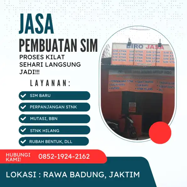 TERMURAH, WA 0852-1924-2162, Jasa Sim Murah Bekasi