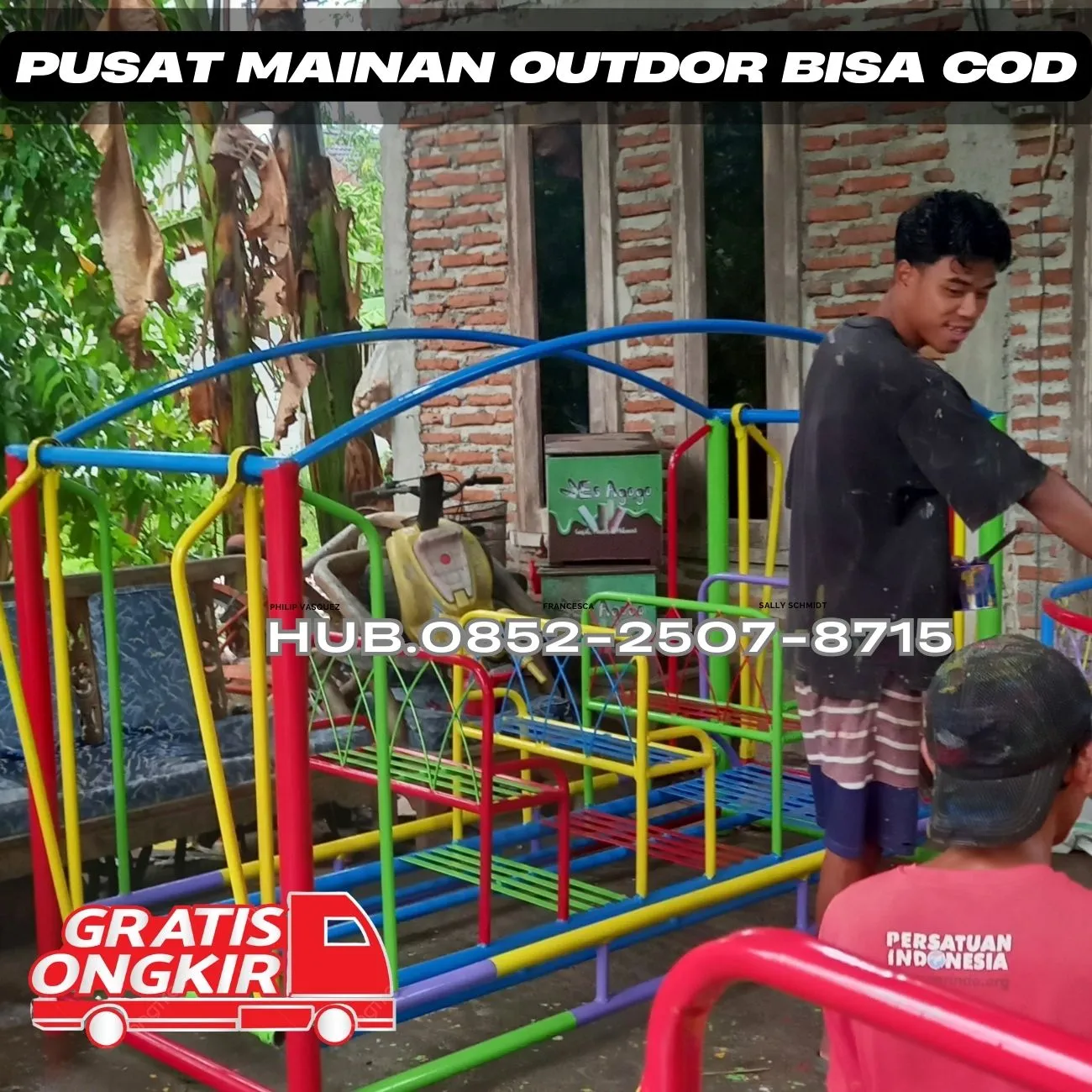 Inspirasi ayunan besi bulat Dan mainan outdoor untuk tk Kec Lendah Kulon Progo