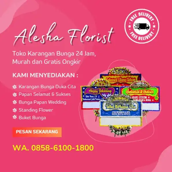 WA, 0858-6100-1800 Toko Karangan Bunga Purbalingga 24 Jam Murah