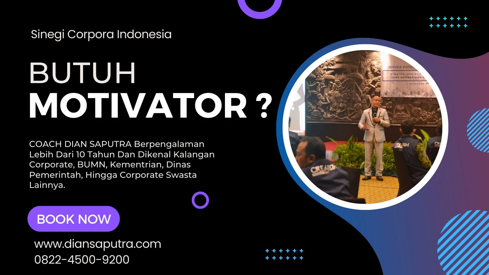 Pembicara Motivator Sleman, Terpercaya & Solutif, Dian Saputra