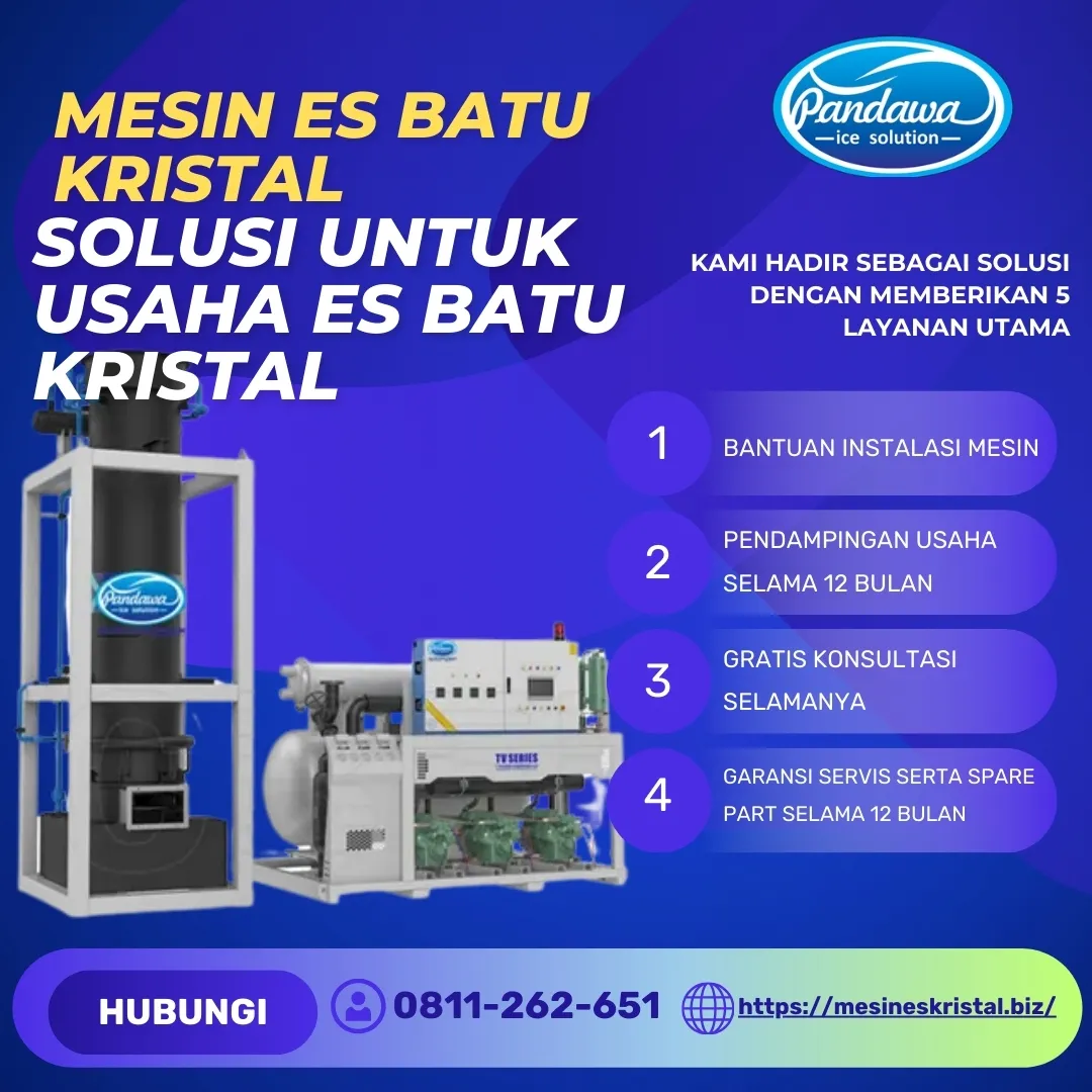 MESIN ES KRISTAL 1 TON, JENEPONTO SULSEL