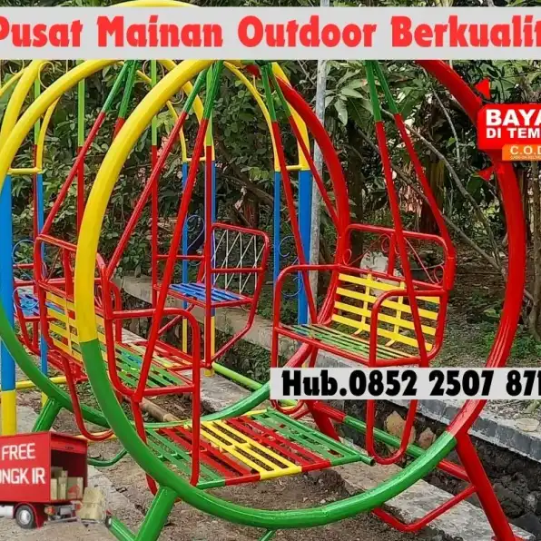 Hub 0852-2507-8715 PRODUKSI !! ayunan besi klasik Dan mainan playground outdoor Kec Bojongloa Kidul Bandung kota Bayar COD Free Ongkir