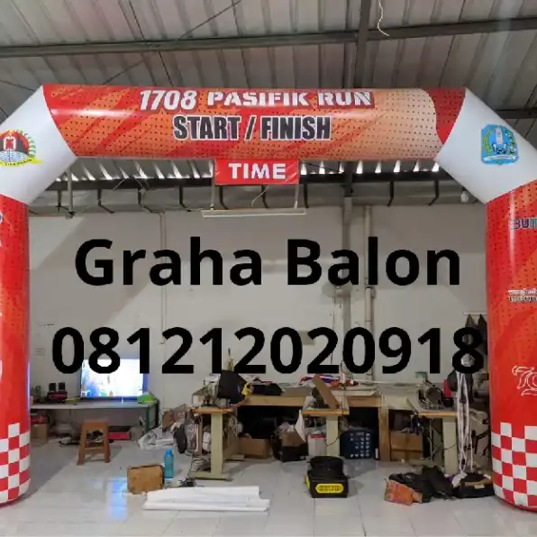 Jual Balon Start Finish | Balon Gate atau Gapura Bangka Belitung. Hub 081212020918