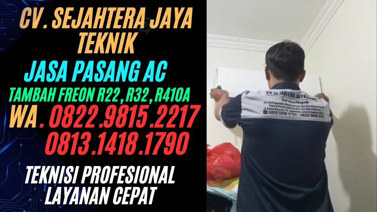 Jasa Pasang AC Panasonic, Daikin, Elba, LG, Samsung Rawamangun, Duren Sawit, Klender, Buaran, Penggilingan, Jakarta Timur Terdekat