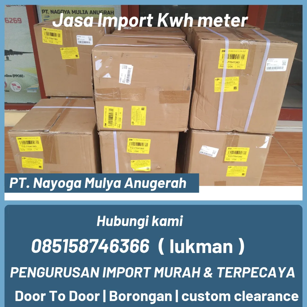 JASA IMPORT KWH METER DARI MALTA DOOR TO DOOR - INDONESIA