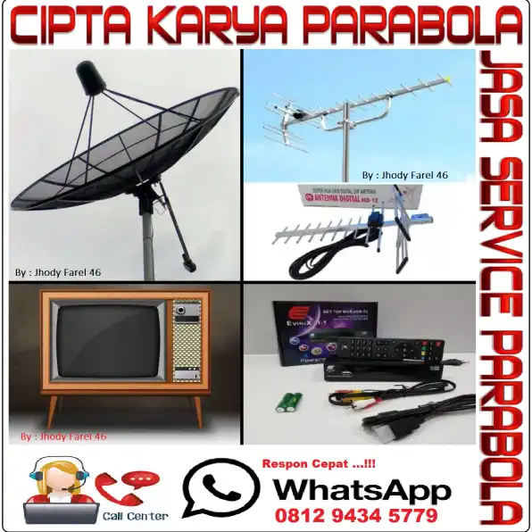 Toko Ahlinya Service Parabola MATV Di Loji ~ Bogor Barat [] Agen Jasa Teknisi Pemasangan Antena TV Digital Bogor Barat