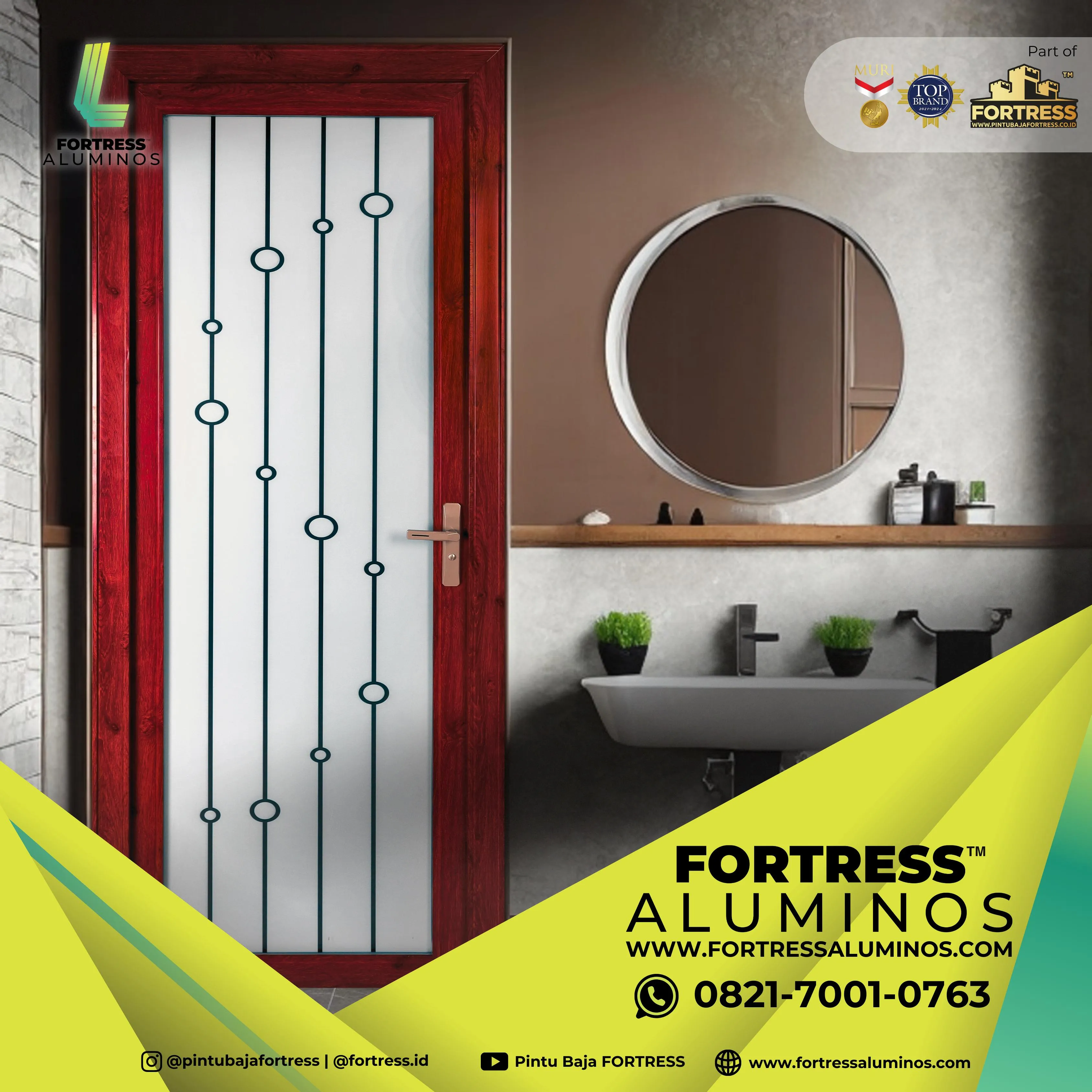 (ALUMINOS) Motif Pintu Aluminium Di Palu