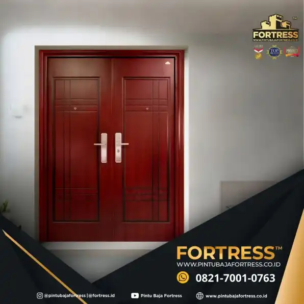 MEGAH..!! WA 0821 7001 0763 (FORTRESS) Pintu Besi Belakang Rumah 1 Daun Di Majalengka