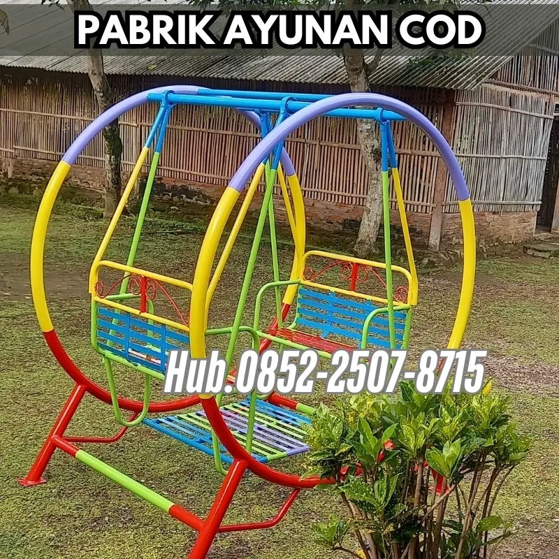 Hub 0852-2507-8715 TERMURAH !! ayunan besi kotak Dan mainan fiberglass Kec Petungkriyana Pekalongan  Bayar COD Free Ongkir