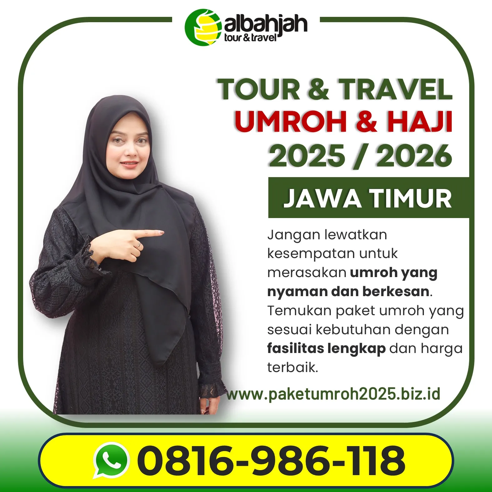 Travel Umroh Keluarga 2025 Wagir Malang AL Bahjah