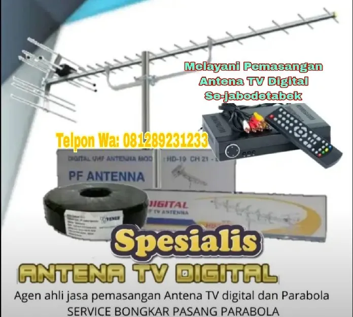 Jual Antena Digital Berikut Teknisi instalasi Cibinong Bogor