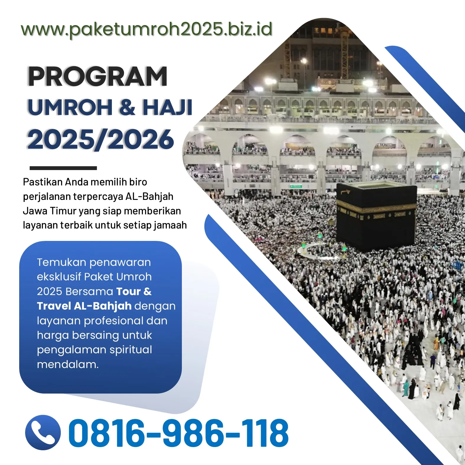 Travel Umroh Akhir Tahun 2025 Ngajum Malang Bersama AL Bahjah