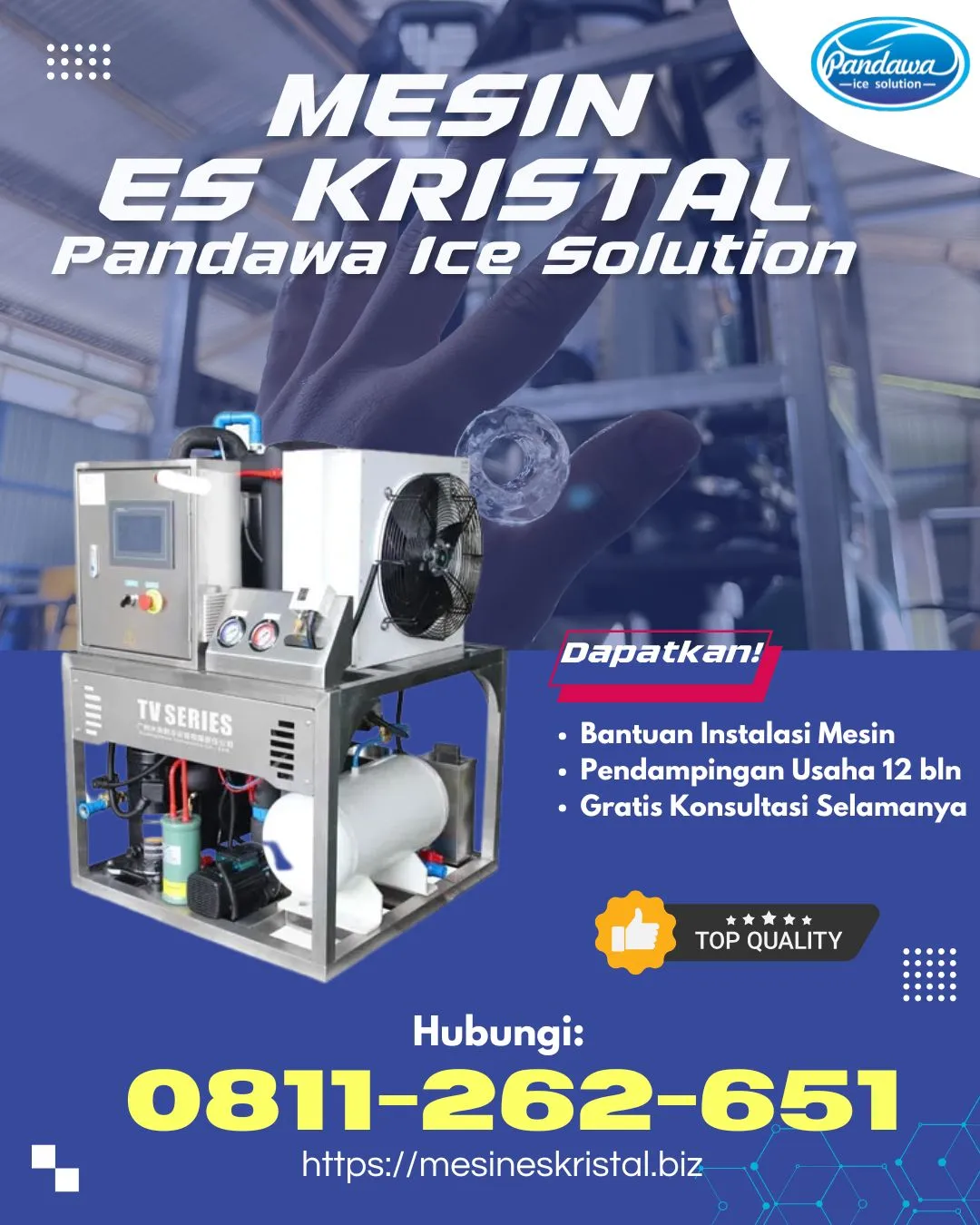 MESIN ES KRISTAL MURAH TOJO UNA-UNA, SULTENG