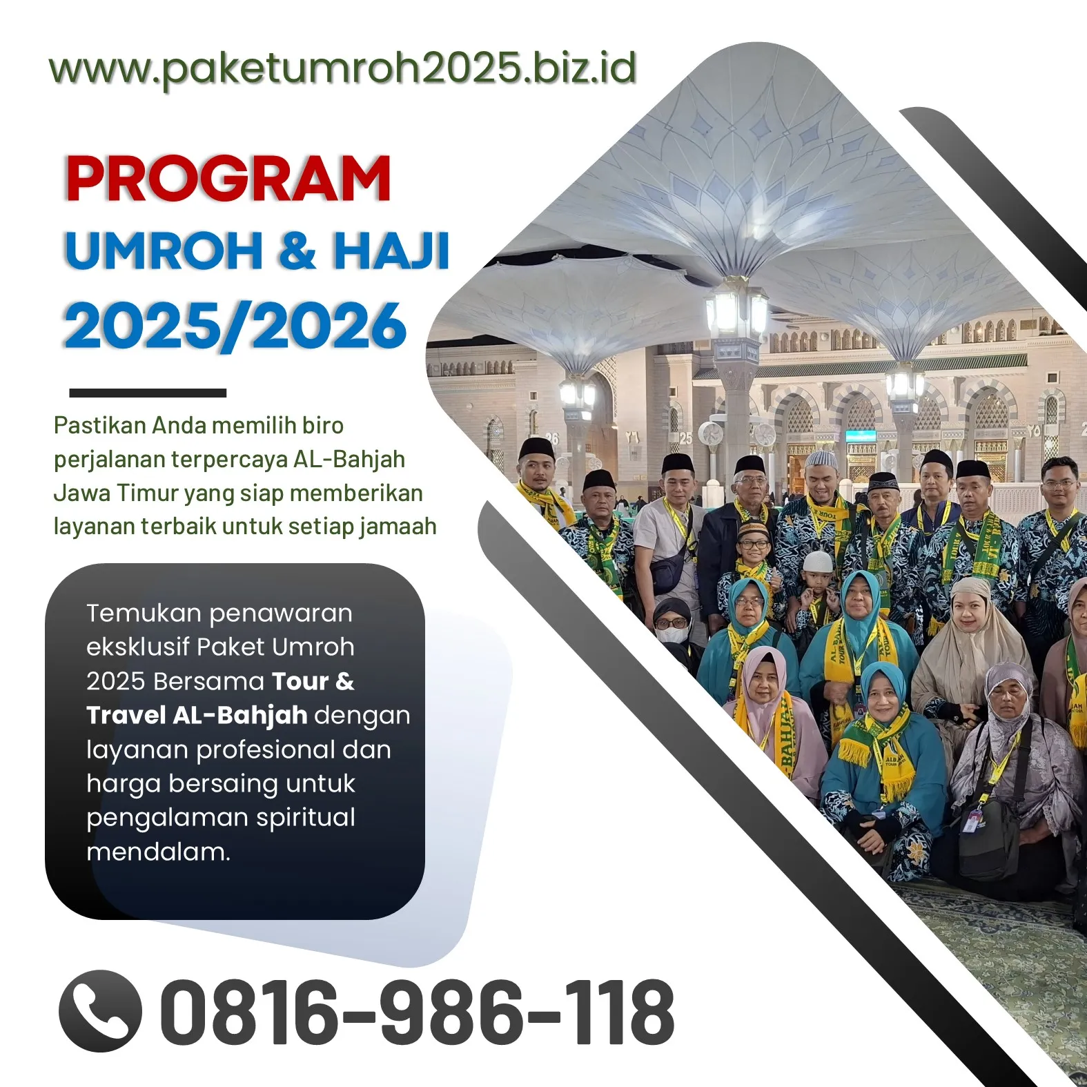 Travel Umroh Akhir Tahun 2025 Lawang Malang Bersama AL Bahjah