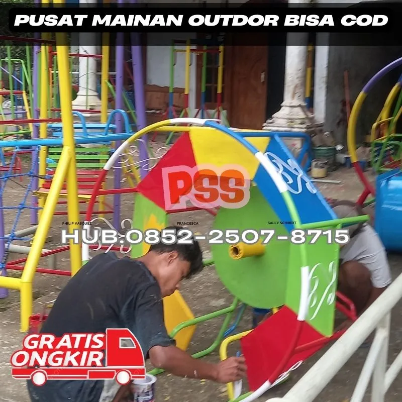 Inspirasi ayunan besi bulat Dan mainan outdoor untuk tk Kec Tampaksiring Gianyar