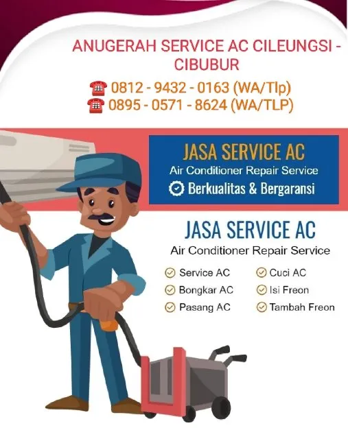 JASA SERVICE AC  CILEUNGSI CIBUBUR KOTAWISATA