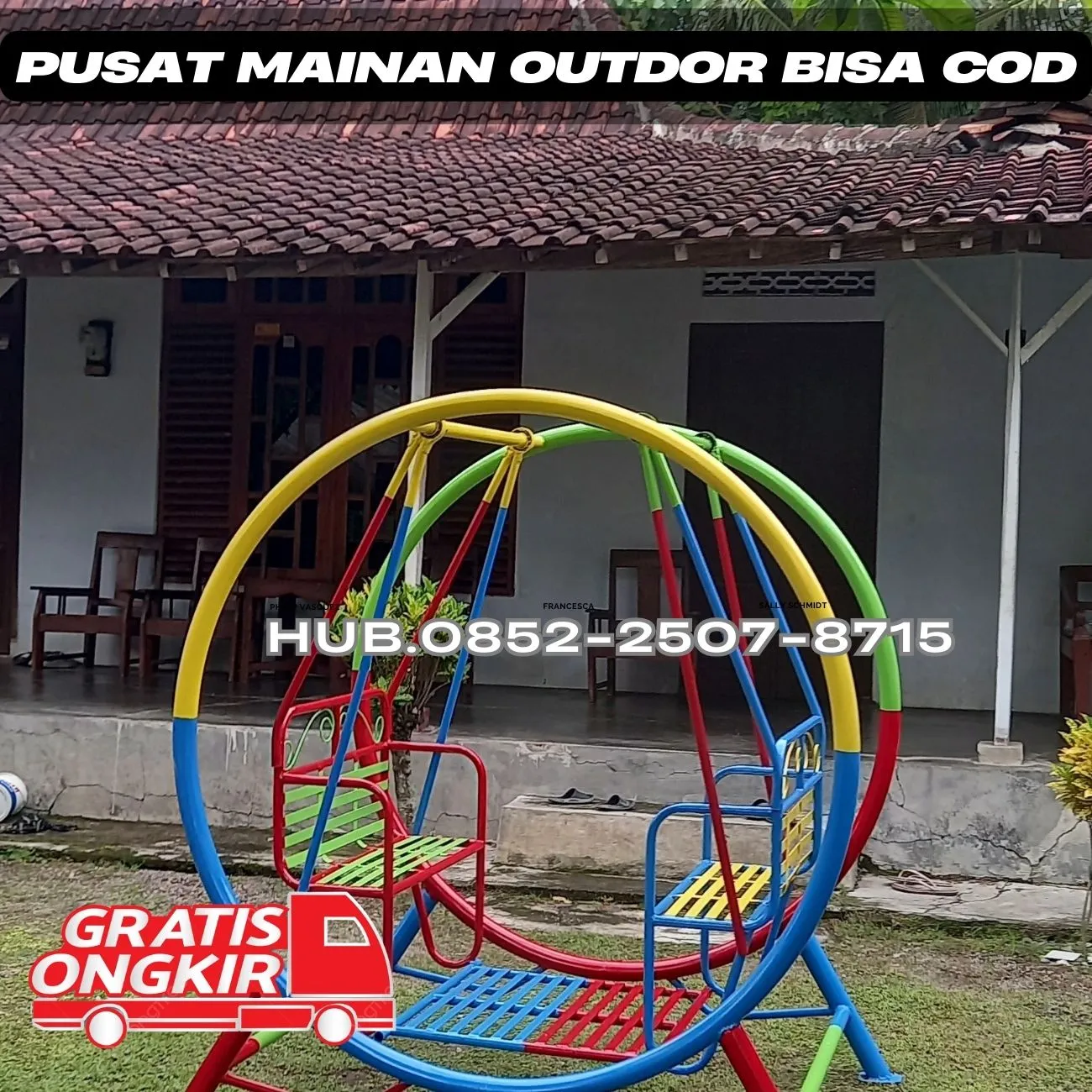 Inspirasi ayunan besi bulat Dan mainan outdoor untuk tk Kec Jetis Yogyakarta