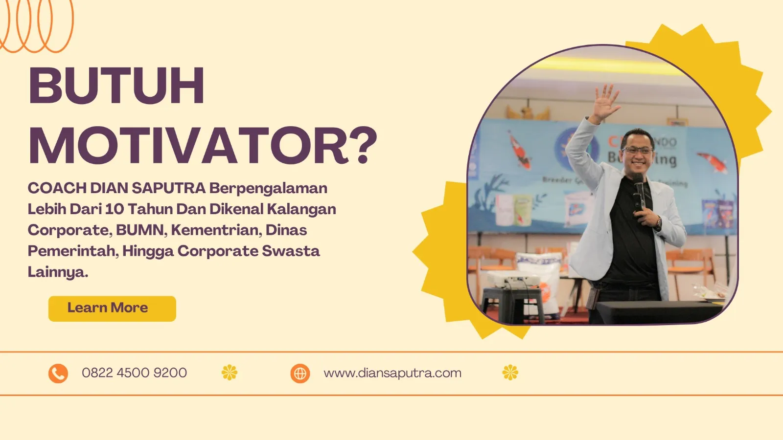 Motivator Lumajang, Terpercaya & Solutif, Dian Saputra