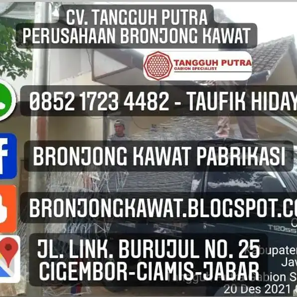 Murah !!! 085217234482, Kawat Bronjong Manual di Tirtoyudo, Malang