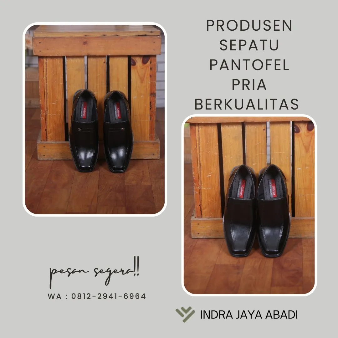 Produksi Sepatu Pantofel Pria Berkualitas Rejang Lebong, Bengkulu