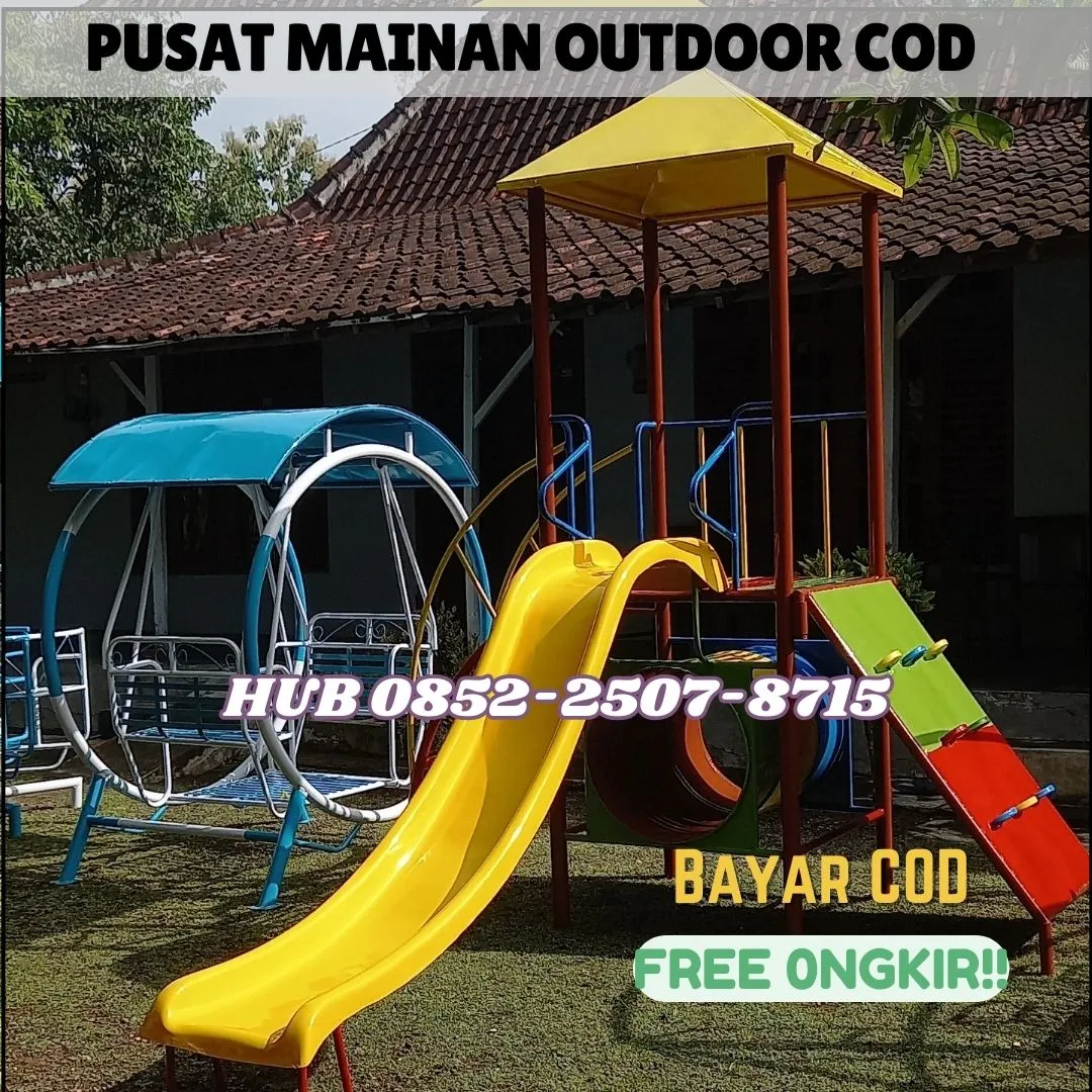 Desain harga ayunan besi dan Seluncuran anak tk Rekomendasi Taman Rumah Klasik Kec Kebasen Banyumas