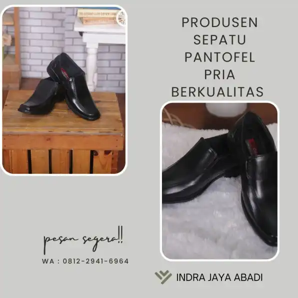 Produksi Sepatu Pantofel Pria Berkualitas Mesuji, Lampung