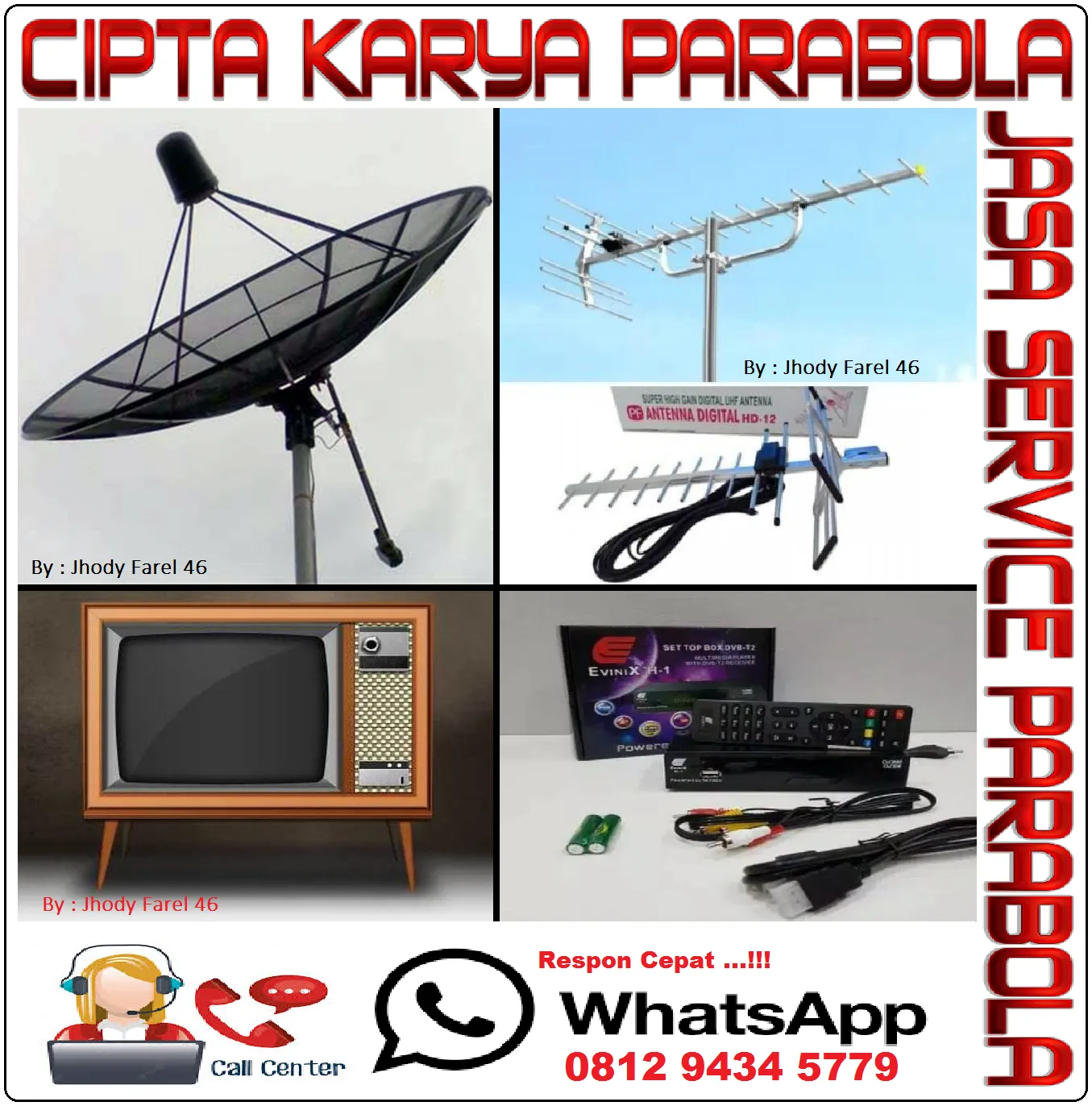 Harga Pemasangan Instalasi Antena TV Digital Baru Di Pancoran ~ Jakarta Selatan [] Toko, Service Antea TV Terdekat