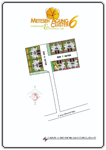 Rumah Cluster  di Meteseh Boja Model Scandinavian