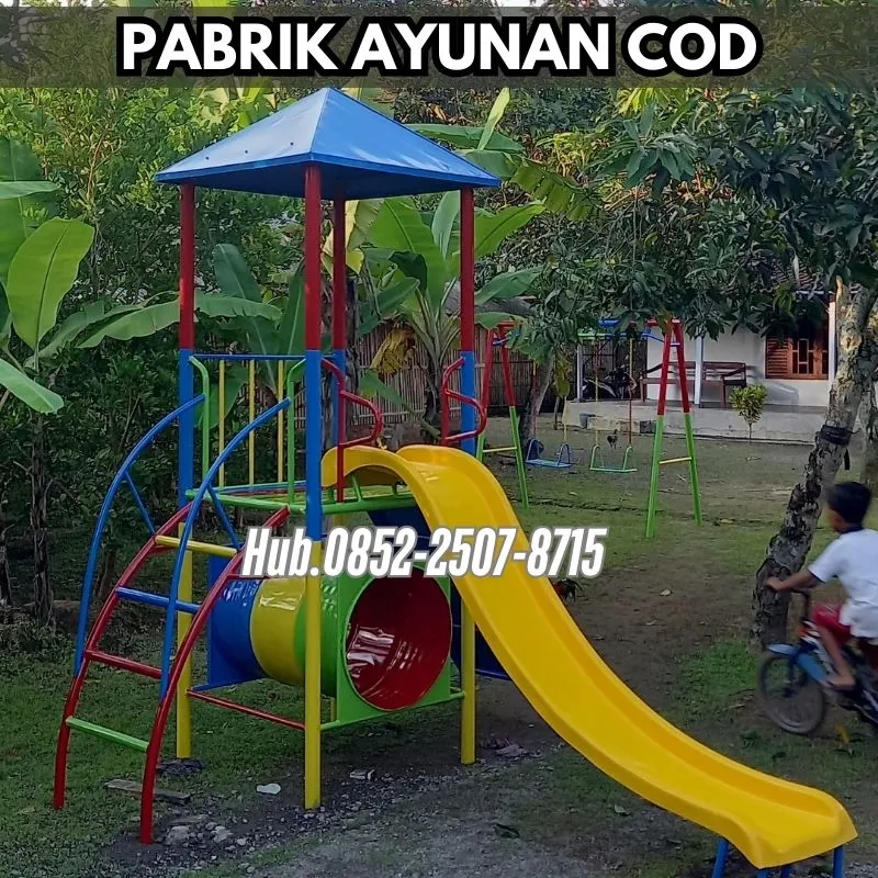 Hub 0852-2507-8715 TERBAIK ! ayunan besi depan rumah Dan mainan outdoor tk Kec Jatinegara Tegal Bayar COD Free Ongkir