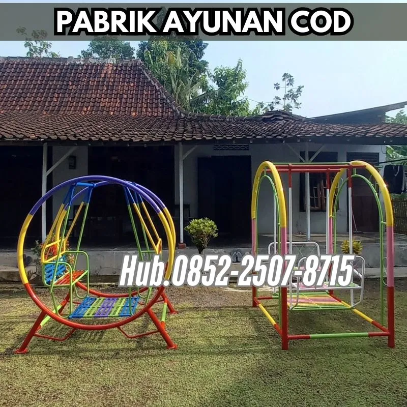 Hub 0852-2507-8715 STOK READY !! ayunan besi hollow Dan produsen playground Kec Kramat Tegal Bayar COD Free Ongkir