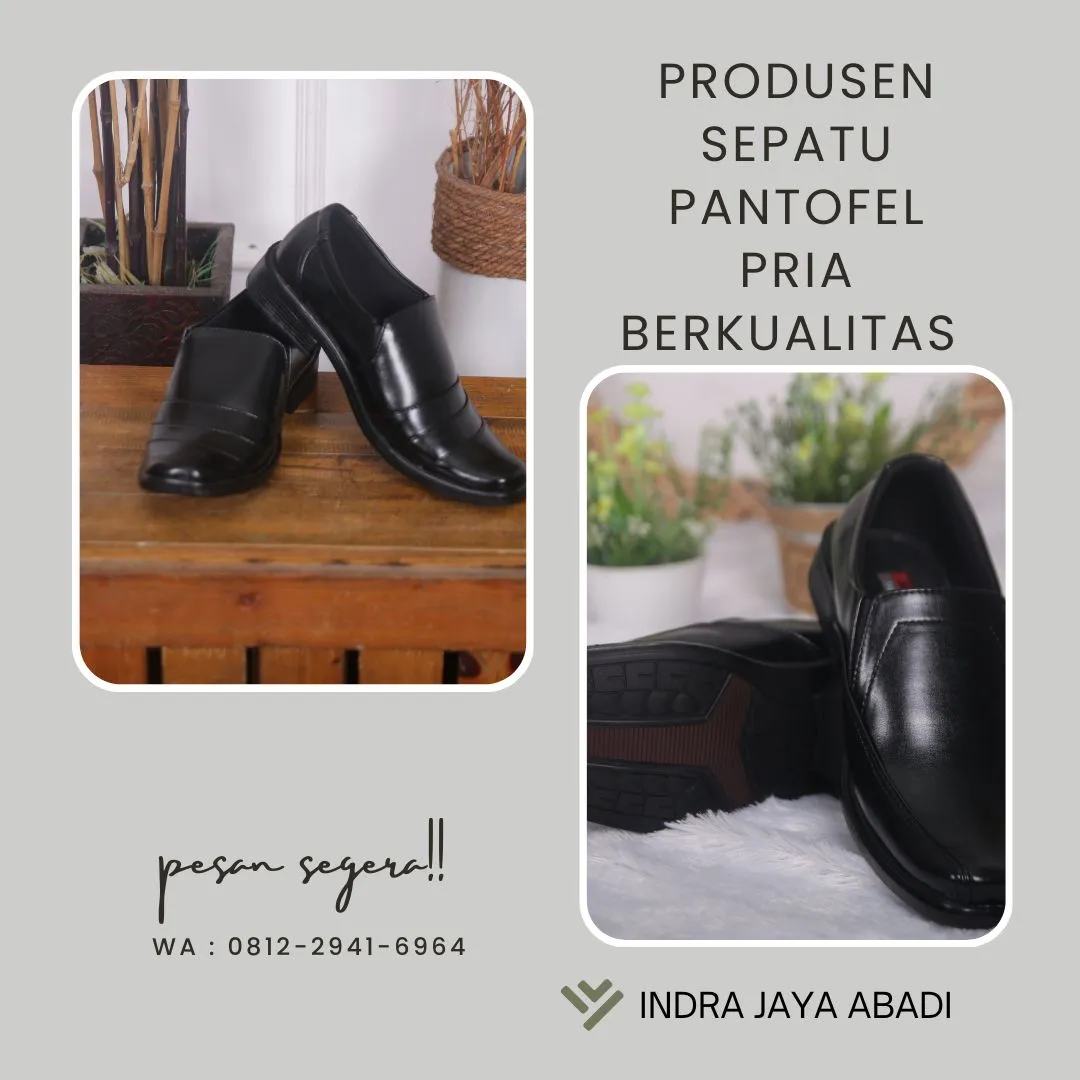 Produksi Sepatu Pantofel Pria Berkualitas Lebong, Bengkulu