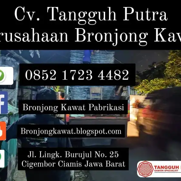 Promo !!! 085217234482, Pabrik Bronjong SNI di Donomulyo, Malang