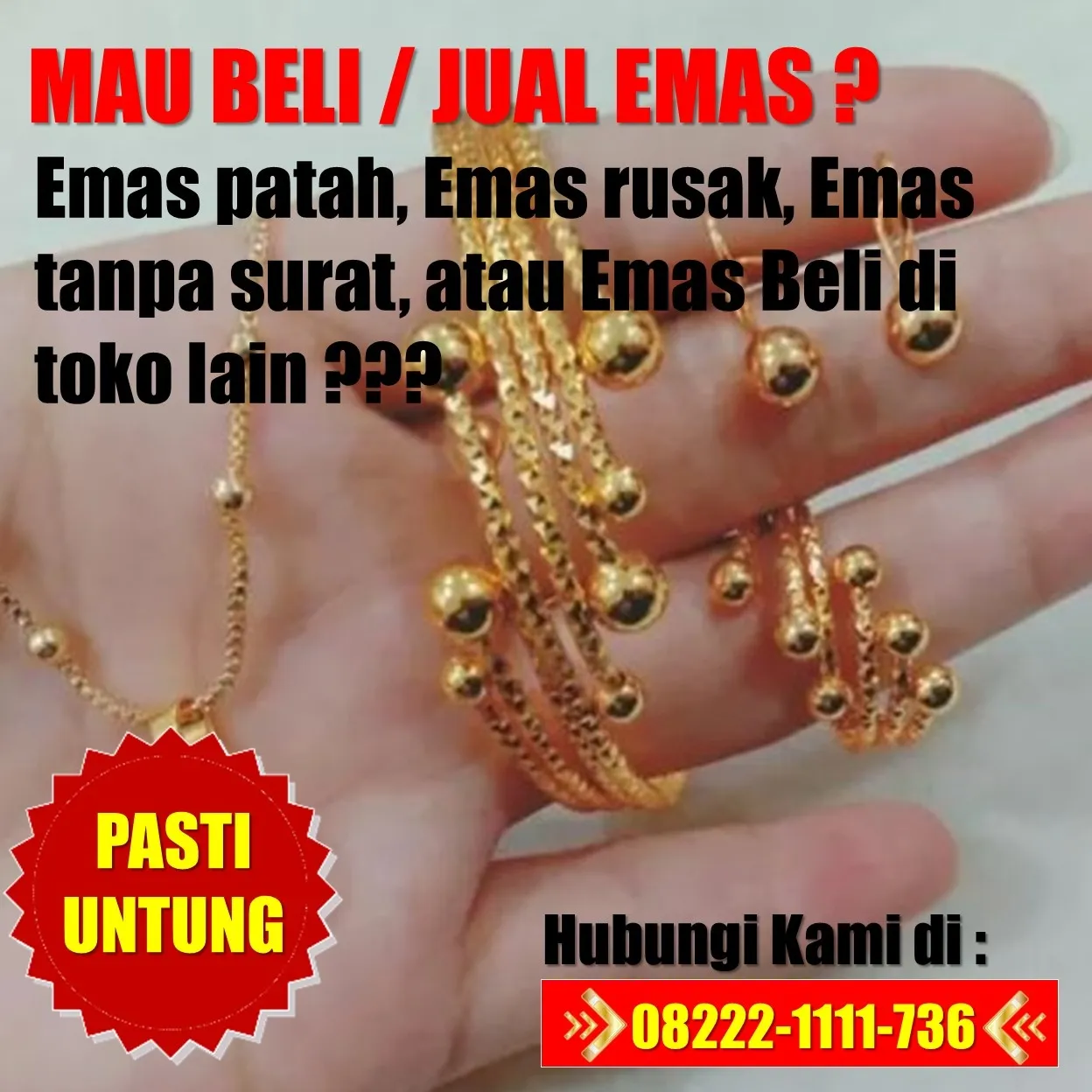 TANPA POTONGAN, Harga Jual Beli Emas Cukim Natuna