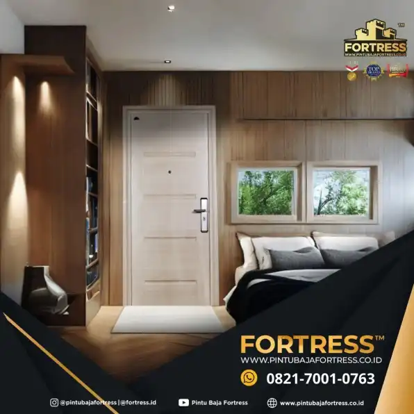 ELEGAN..!! WA 0821 7001 0763 (FORTRESS) Pintu Motif Kayu Rumah Mewah 1 Daun Di Singkawang