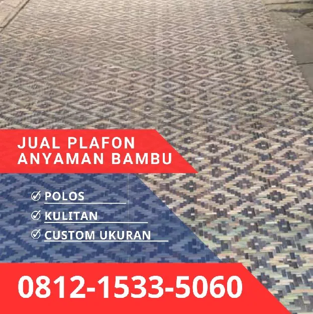 Jual Plafon Anyaman Bambu Bilik Indramayu 0812,1533,5060