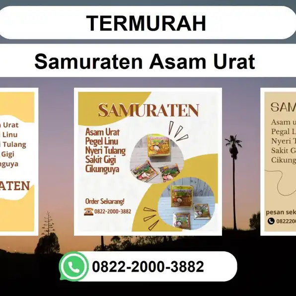 TERMURAH, 0822-2000-3882 DISTRIBUTOR SamuratenAsam Urat Palembang