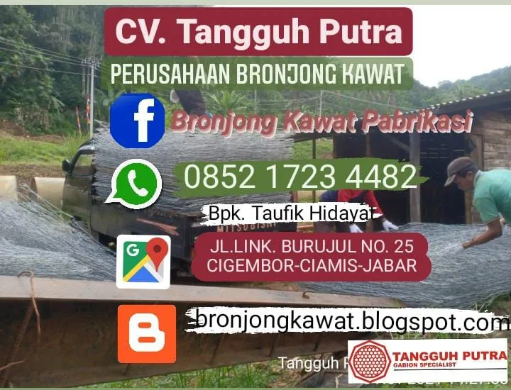 Termurah !!! Pabrik Bronjong Kawat Manual di Durai, Karimun