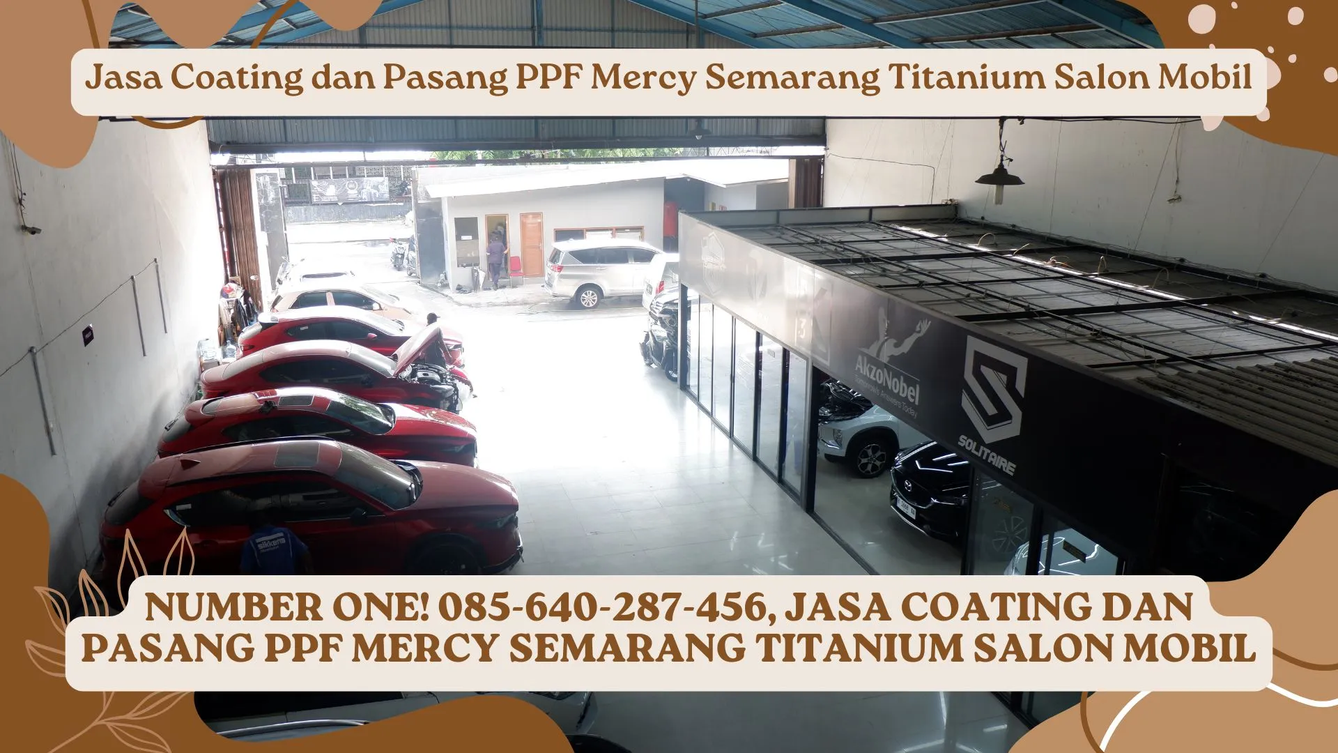 Number One! Jasa Coating dan Pasang PPF Mercy Semarang Titanium Salon Mobil