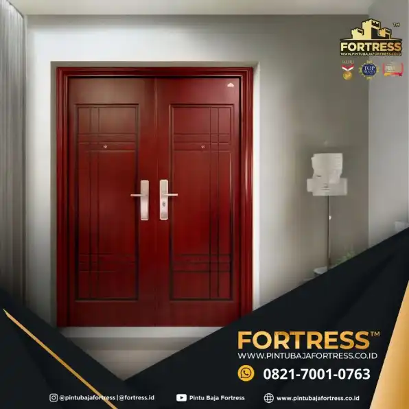 TERPERCAYA..!! WA 0821 7001 0763 (FORTRESS) Pintu Motif Kayu Minimalis Terbaru 1 Daun Di Sambas