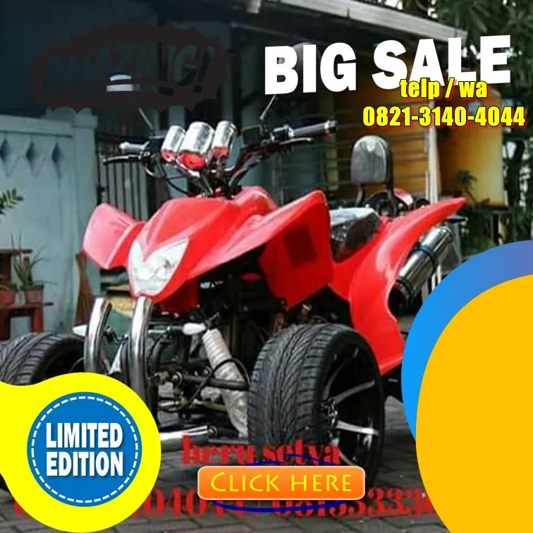 DISTRIBUTOR AGEN MOTOR ATV 150 CC sport ceper baru bukan bekas  SIAP KIRIM  BANYUWANGI PURWOHARJO