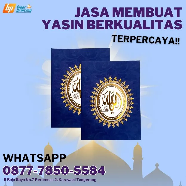 TERPERCAYA, Jasa Membuat Yasin Berkualitas, di Tangerang Tangerang