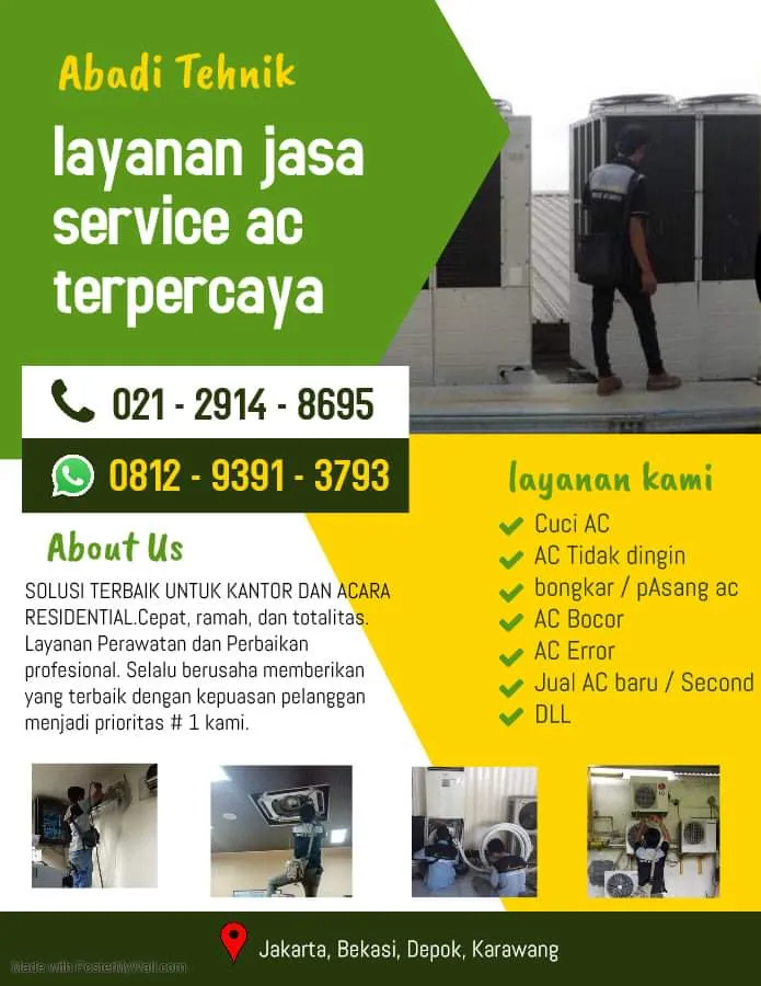 Jasa Service AC Duren Sawit | Abadi Tehnik