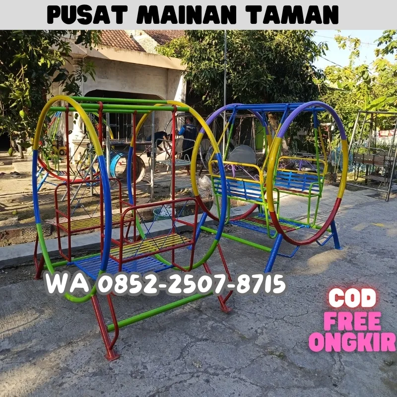 PUSAT ayunan besi depan rumah Dan mainan jembatan goyang Cikarang Timur Bekasi