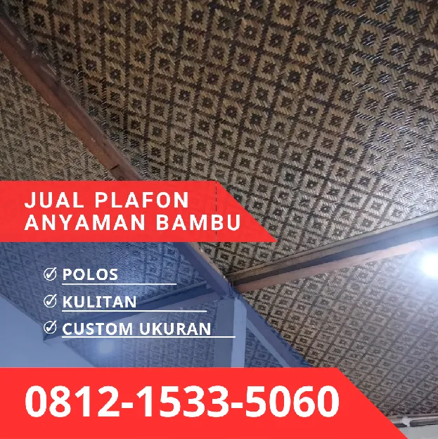 Jual Plafon Anyaman Bambu Bilik Jakarta Barat 0812,1533,5060