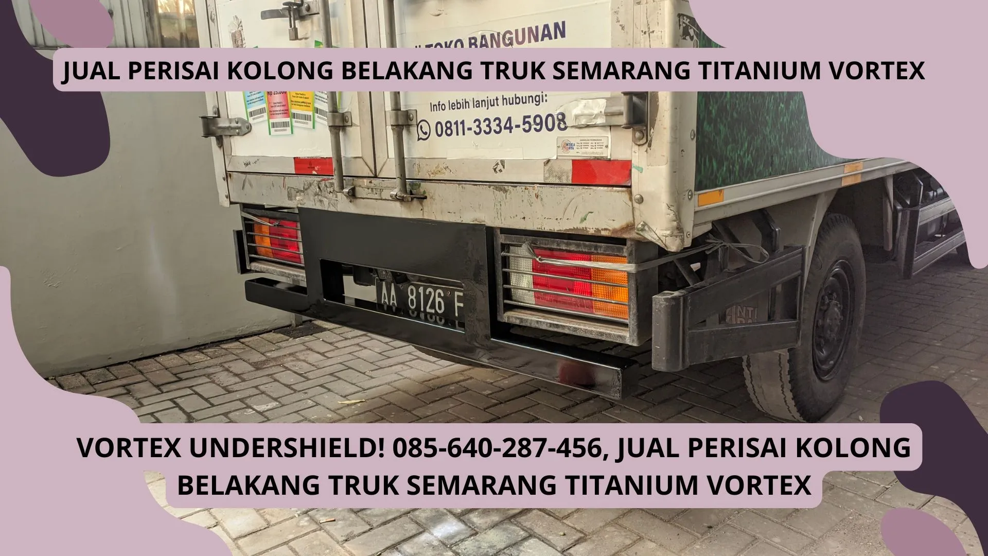 Vortex UnderShield! Jual Perisai Kolong Belakang Truk Semarang Titanium Vortex