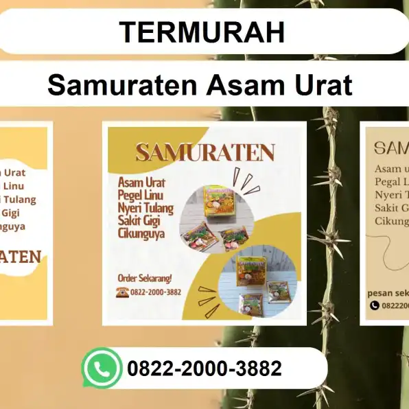 TERMURAH, 0822-2000-3882 DISTRIBUTOR Samuraten Asam urat Gresik