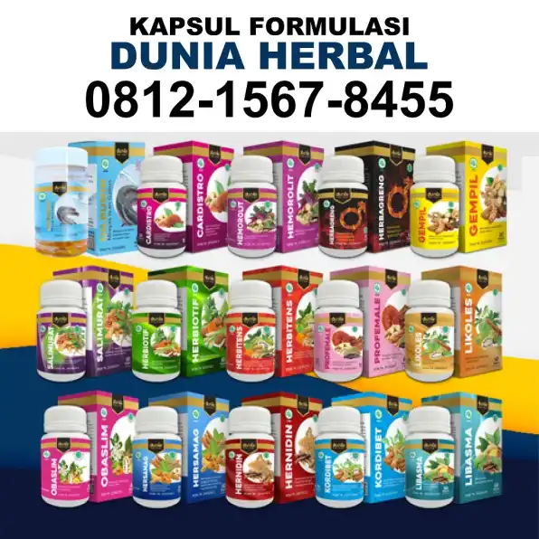 0812-1567-8455 Supplier Kapsul Formulasi Dunia Herbal Di Banten