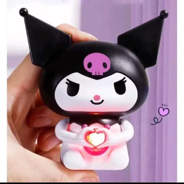 Boneka I Love You Cinnamoroll Melody Kuromi Sanrio LED Night Light Gantungan Kunci